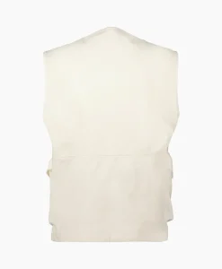 Cp Company Bodywarmer Heavy Jersey Mixed Zipped Wit*Heren Jassen