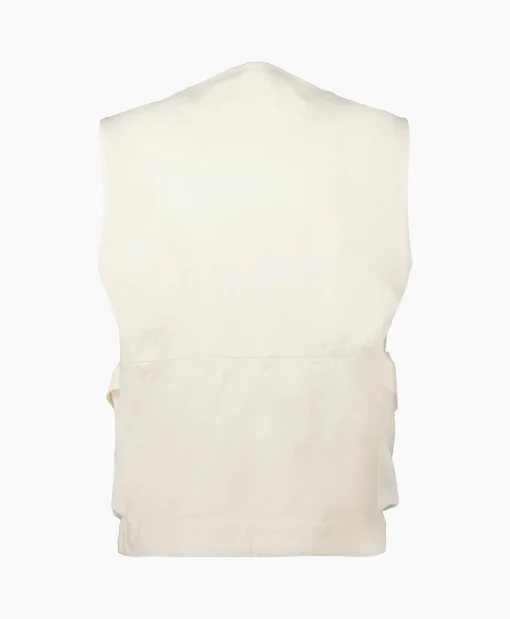 Cp Company Bodywarmer Heavy Jersey Mixed Zipped Wit*Heren Jassen