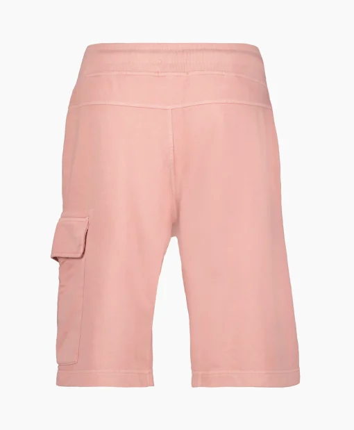 Cp Company Korte Broek Short Fleece Cargo Rose*Heren Broeken