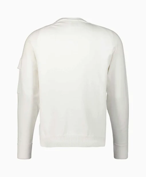 Cp Company Pullover Metropolis Cotton Stretch Wit*Heren Truien
