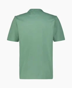 Cp Company T-Shirt Mercerized Jersey Twisted Logo Licht Groen*Heren T-Shirts