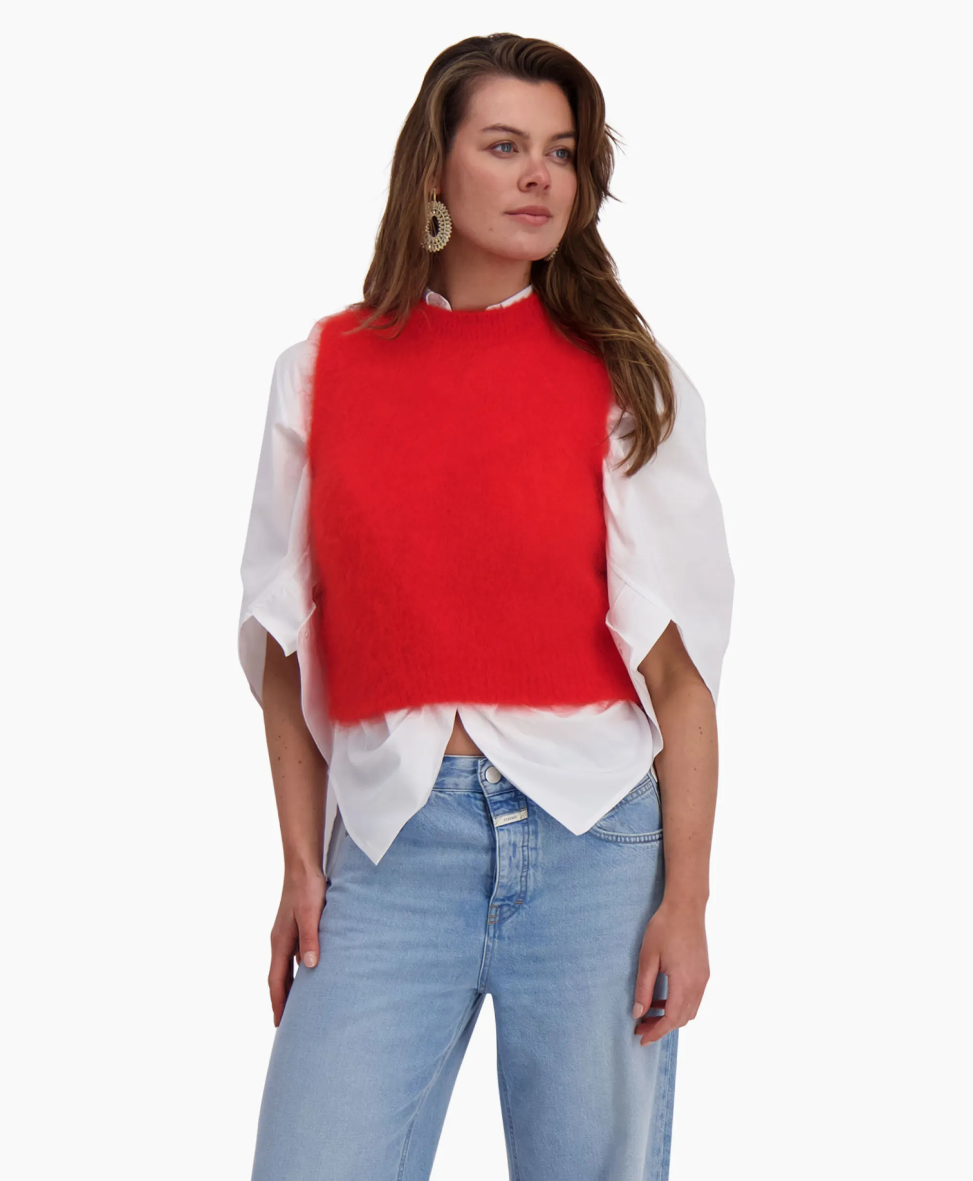 D'arc D'Arc Pullover Brescia Oranje*Dames Truien