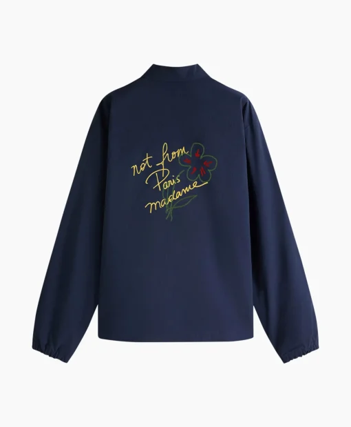 Drole De Monsieur Jack La Veste Slogan Esquisse Donker Blauw*Heren Jassen