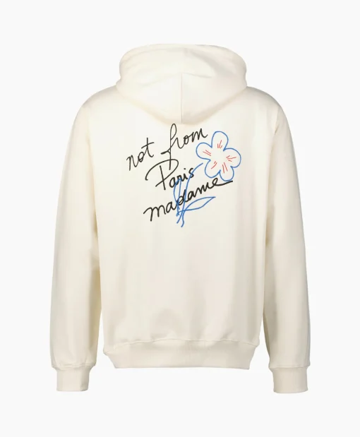Drole De Monsieur Le Hoodie Slogan Esquisse Ecru*Heren Truien