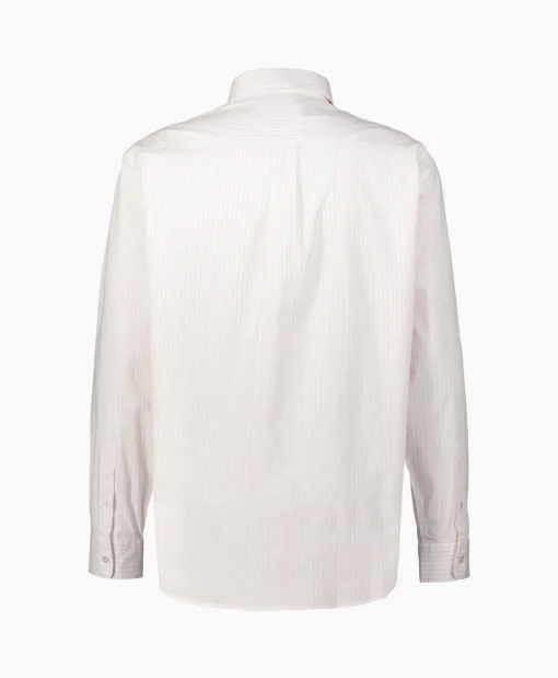 Drole De Monsieur Overhemd La Chemise Rayee Rose*Heren Overhemden