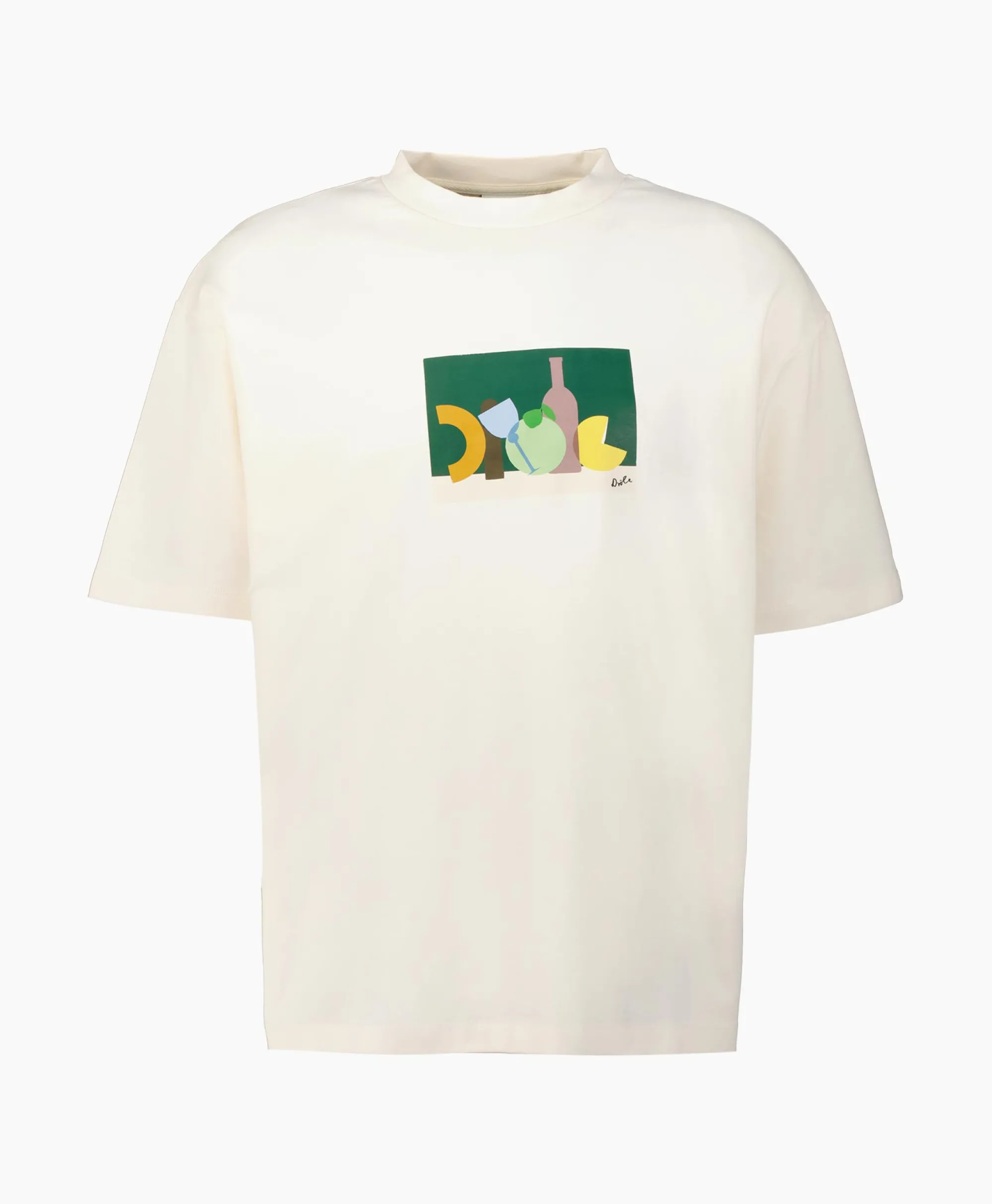 Drole De Monsieur T-Shirt Korte Mouw Nature Drole Off White*Heren T-Shirts