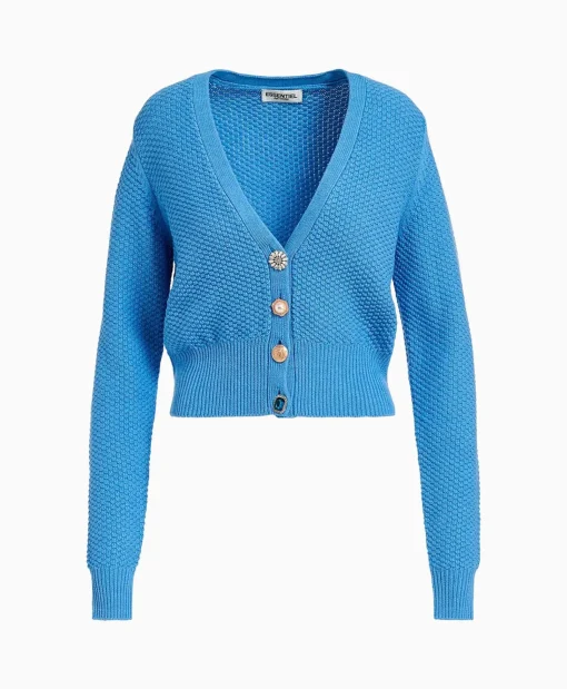 Essentiel Antwerp Vest Farah Blauw*Dames Vesten