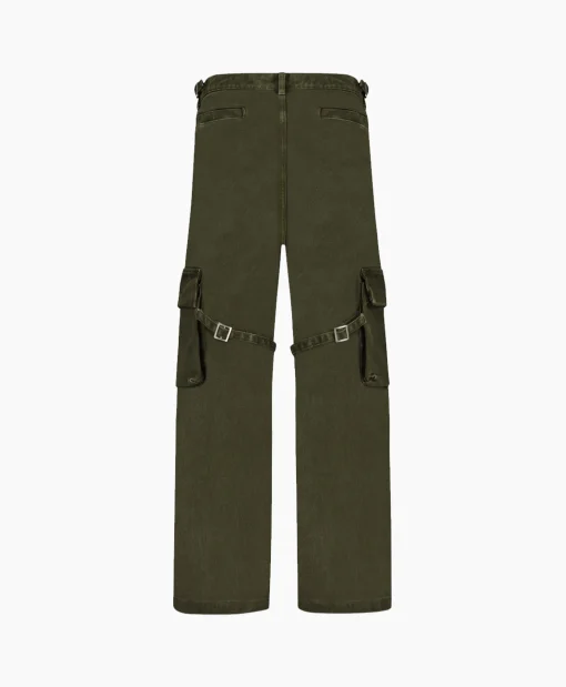 Flâneur Flaneur Cargobroek Phone Pocket Groen*Heren Broeken