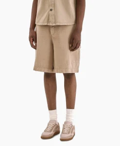 Flâneur Flaneur Korte Broek Cargo Beige*Heren Broeken