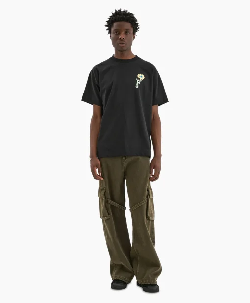 Flâneur Flaneur T-Shirt Korte Mouw Tortuous Zwart*Heren T-Shirts