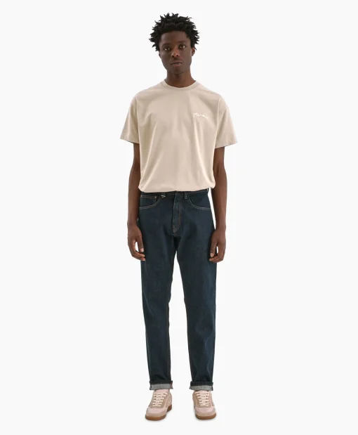 Flâneur Flaneur T-Shirt Korte Mouw Signature Beige*Heren T-Shirts