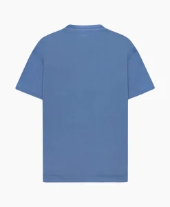 Flâneur Flaneur T-Shirt Korte Mouw Floral Watercolor Blauw*Heren T-Shirts
