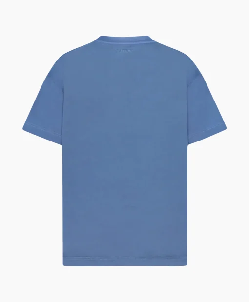 Flâneur Flaneur T-Shirt Korte Mouw Floral Watercolor Blauw*Heren T-Shirts