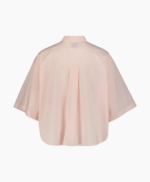 Forte_forte Blouse Bci Cotton Popeline Half Sleeves Rose*Dames Blouses