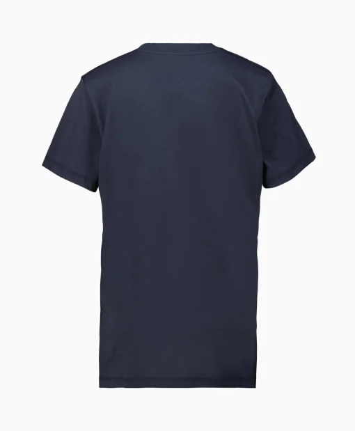 Ganni T-Shirt Korte Mouw Thin Jersey Relaxed O-Neck Donker Blauw*Dames T-Shirts & Tops