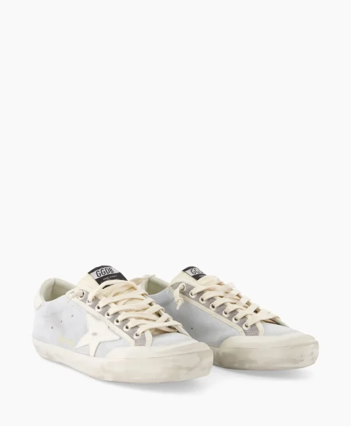 Golden Goose Sneaker Super Star Suede Licht Grijs*Heren Sneakers