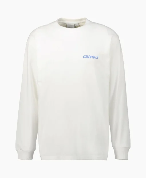 Gramicci T-Shirt Carabiner L/S Wit*Heren T-Shirts