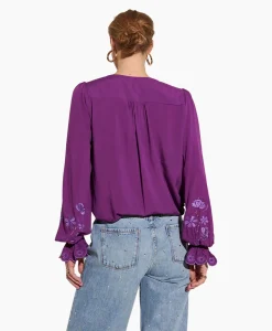 Harper & Yve Harper & Yve Blouse Jamy-Ls Paars*Dames Blouses