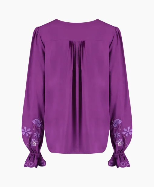 Harper & Yve Harper & Yve Blouse Jamy-Ls Paars*Dames Blouses