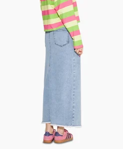 Harper & Yve Harper & Yve Midi Rok Yve-Sk Licht Blauw*Dames Rokken