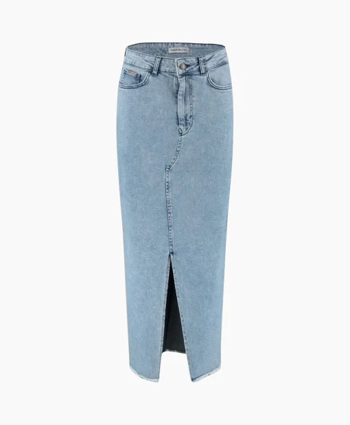 Harper & Yve Harper & Yve Midi Rok Yve-Sk Licht Blauw*Dames Rokken