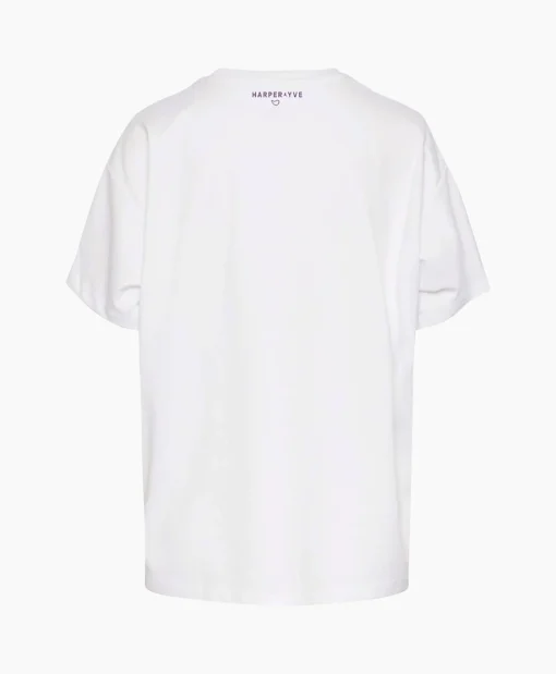Harper & Yve Harper & Yve T-Shirt Korte Mouw Logo-Ss Off White*Dames T-Shirts & Tops