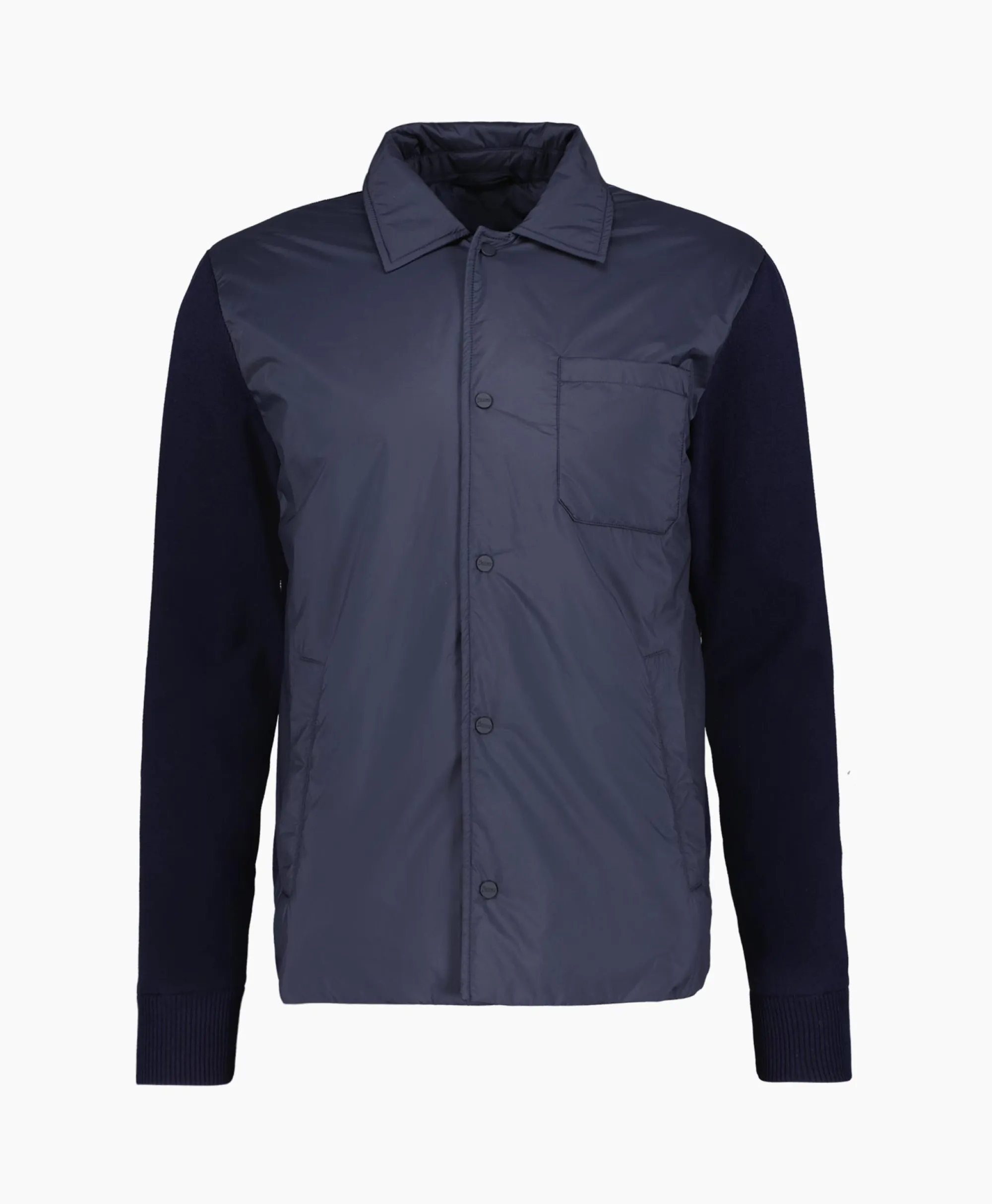 Herno Jack Camicia In Nuage Imbottito E Mag Donker Blauw*Heren Jassen