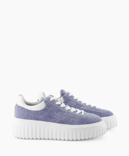 Hogan Sneaker H-Stripes Blauw*Dames Sneakers