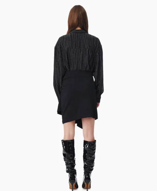 Iro Mink Clea Zwart*Dames Rokken