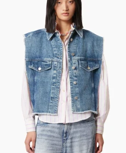 Isabel Marant Gilet Tyra-Ga Blauw*Dames Gilets