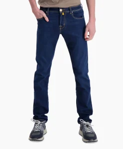 Jacob Cohen Jeans 5 Pkt Super Slim Fit Nick Midden Blauw*Heren Broeken