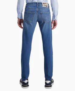 Jacob Cohen Jeans 5 Pkt Super Slim Fit Nick Donker Blauw*Heren Broeken