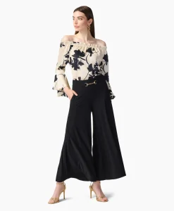 Joseph Ribkoff Blouse Print Lange Mouwen Zwart Dessin*Dames Blouses