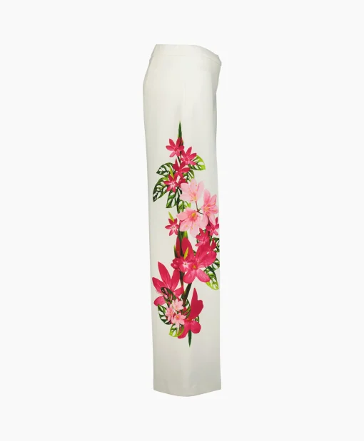 Joseph Ribkoff Pantalon Wijde Pijpen Off White*Dames Broeken