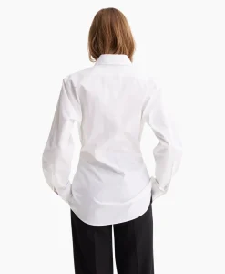 Les Coyotes De Paris Blouse Shaped Poplin Wit*Dames Blouses
