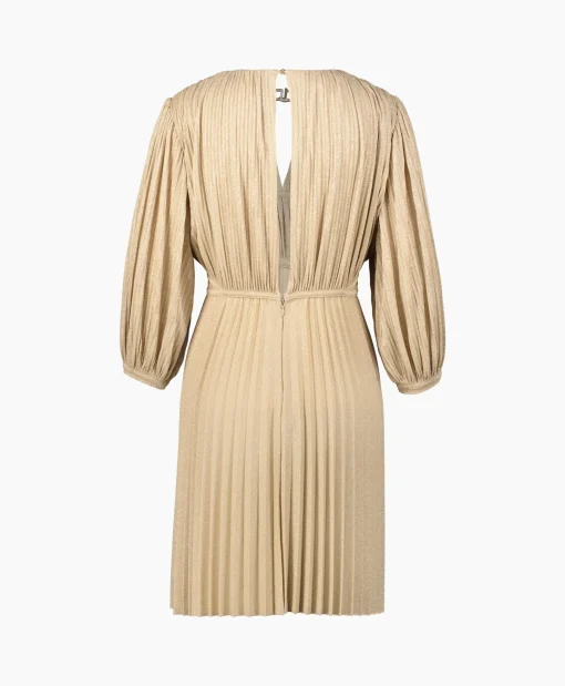 Liu Jo Midi Jurk Abito C/Intarsio Goud*Dames Jurken