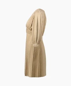 Liu Jo Midi Jurk Abito C/Intarsio Goud*Dames Jurken