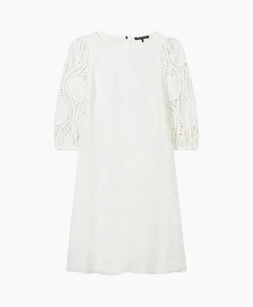 Luisa Cerano Jurk 798504/3500-0 Off White*Dames Jurken