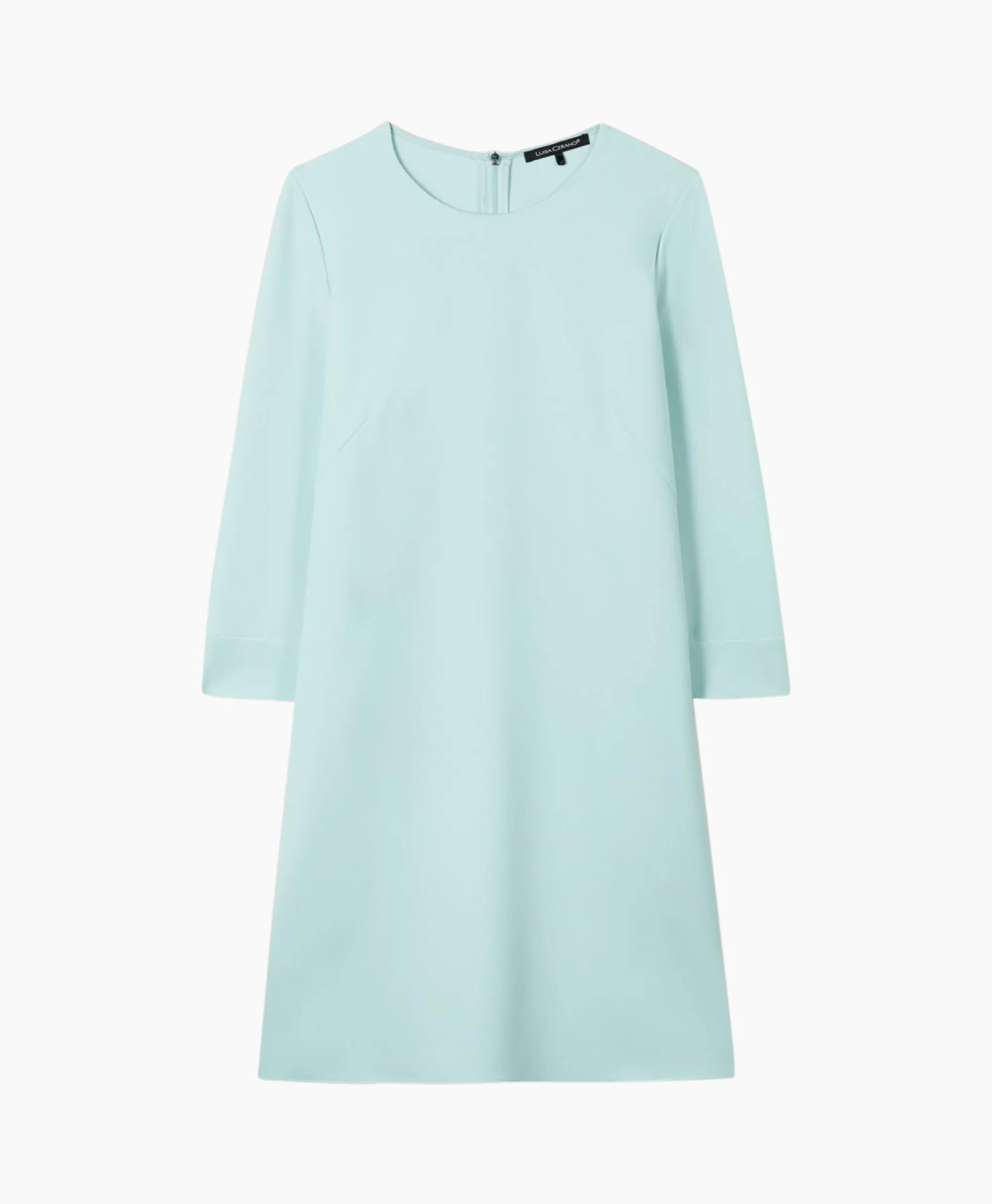 Luisa Cerano Midi Jurk 798450/3453-0 Aqua*Dames Jurken