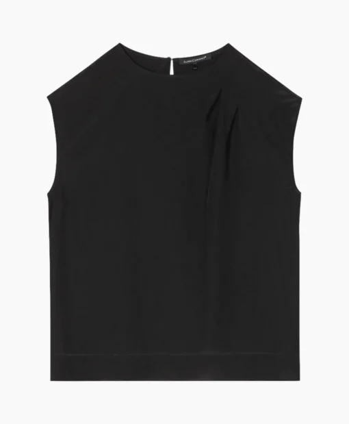 Luisa Cerano Top 298441/3597-0 Zwart Dessin*Dames Blouses