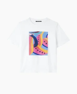 Luisa Cerano T-Shirt 398157/7799-0 Wit*Dames T-Shirts & Tops