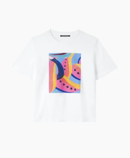 Luisa Cerano T-Shirt 398157/7799-0 Wit*Dames T-Shirts & Tops