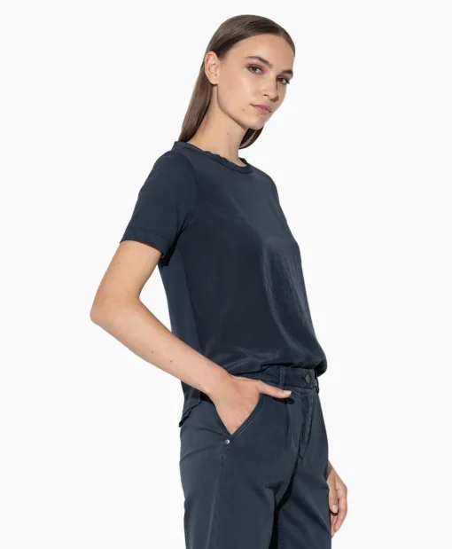 Luisa Cerano T-Shirt Korte Mouw 398117/7600-0 Donker Blauw*Dames T-Shirts & Tops
