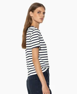 Luisa Cerano T-Shirt Korte Mouw 398145/7800-0 Off White*Dames T-Shirts & Tops