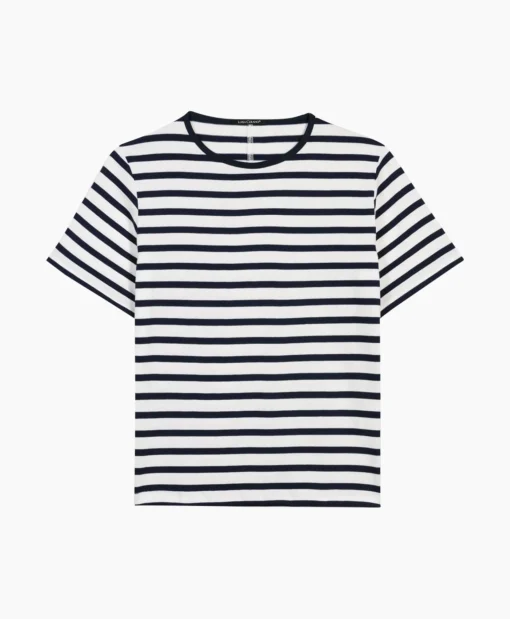 Luisa Cerano T-Shirt Korte Mouw 398145/7800-0 Off White*Dames T-Shirts & Tops