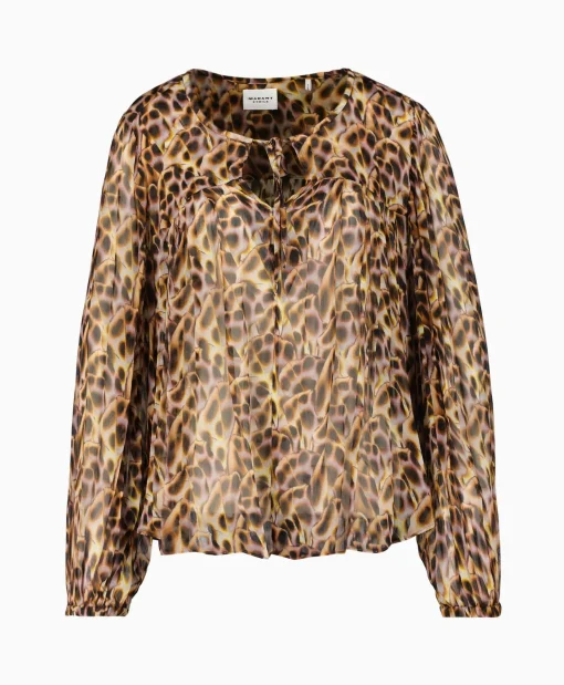 Marant Étoile Marant Etoile Blouse Daytonea-Gc Oker*Dames Blouses