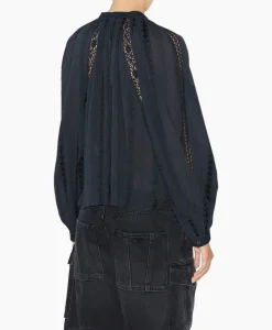 Marant Étoile Marant Etoile Blouse Janelle-Ga Zwart*Dames Blouses