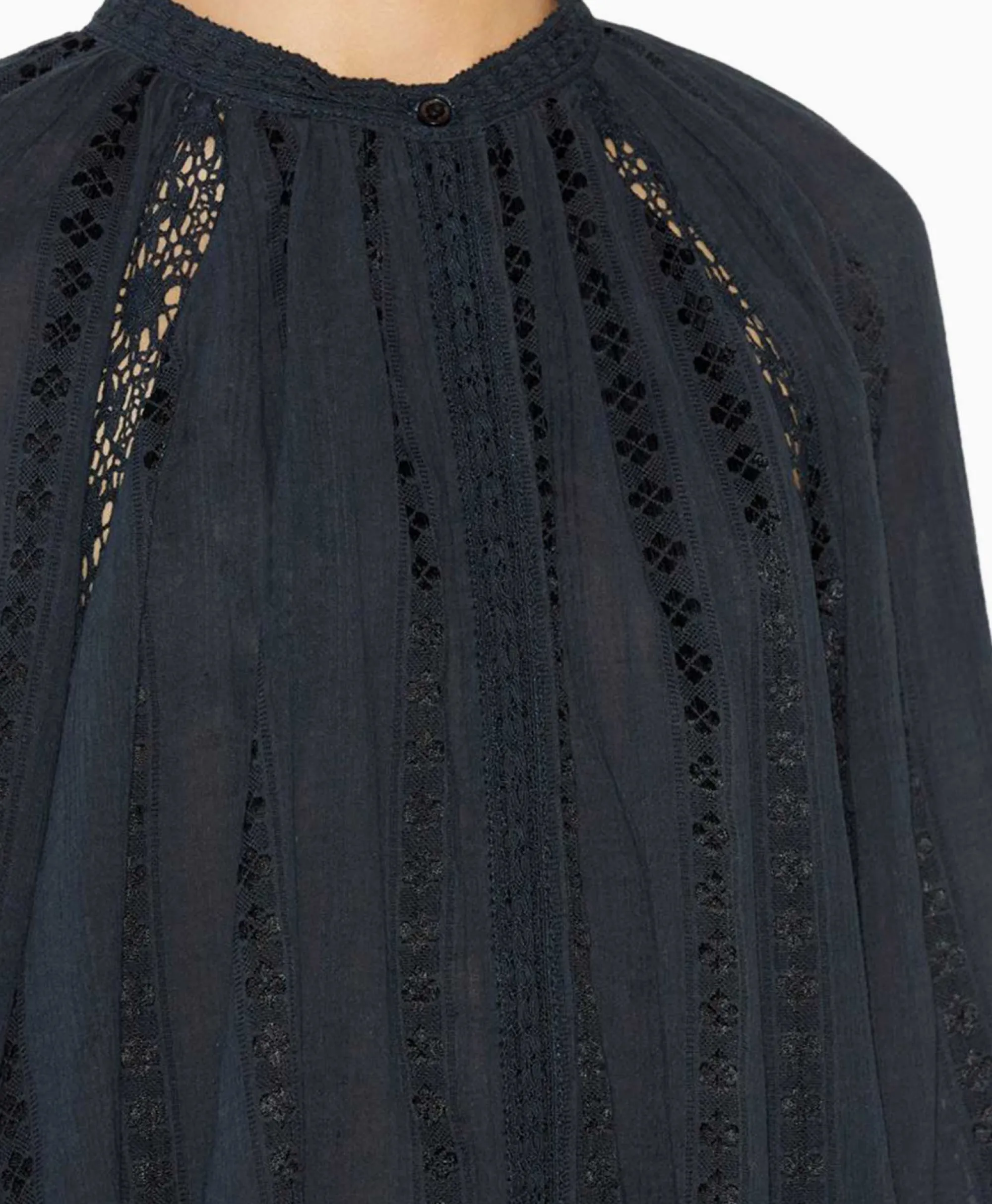 Marant Étoile Marant Etoile Blouse Janelle-Ga Zwart*Dames Blouses