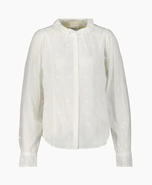 Marant Étoile Marant Etoile Blouse Terzali-Gc Wit*Dames Blouses