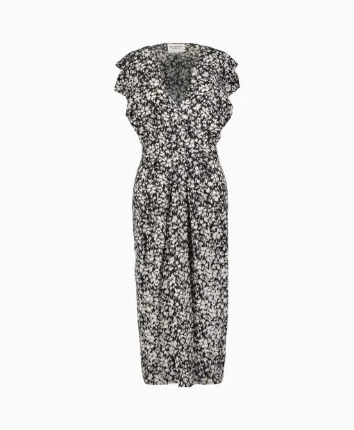 Marant Étoile Marant Etoile Midi Jurk Epolia-Gc Zwart*Dames Jurken